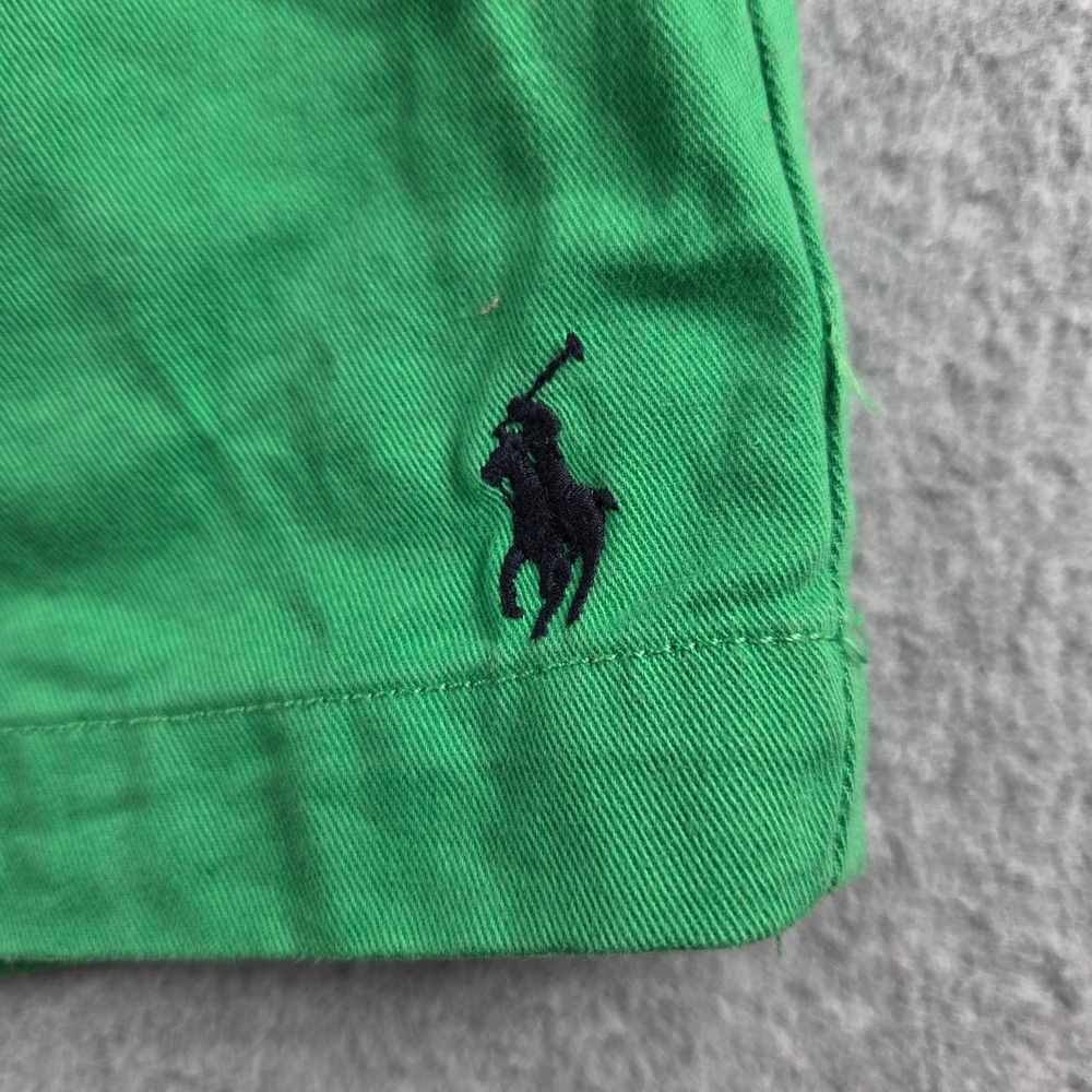 Ralph Lauren Sport Chino Shorts Womens 14 Green Cotton Pony Logo Preppy Casual - Picture 2 of 7
